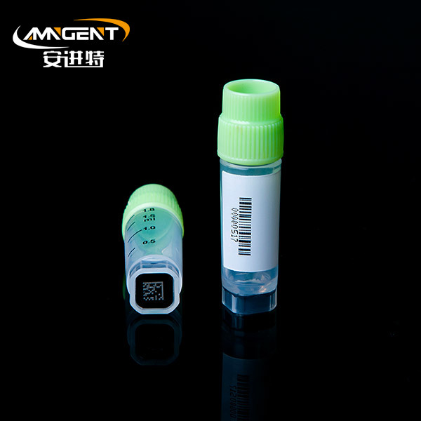 2D Cryogenic Lọ 2.0ml Màu xanh lá cây ép đùn